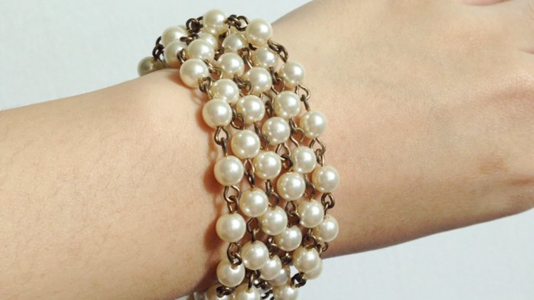 Make a Simple Chunky Pearl Bracelet - Style - Guidecentral