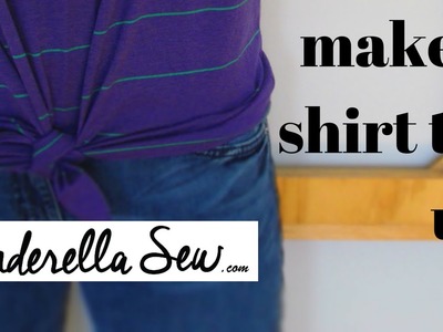 Make a tie up top - Knot the bottom of a shirt - Easy DIY Tshirt Tutorials