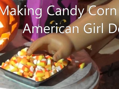 Make Halloween Candy Corn for American Girl Dolls