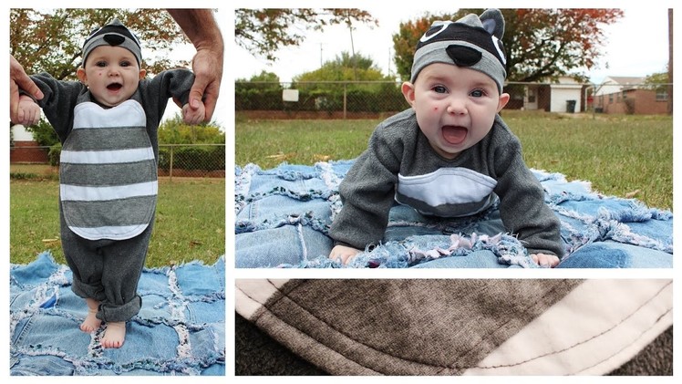 Raccoon Costume | Baby's First Halloween | DIY Inspiration - Whitney Sews