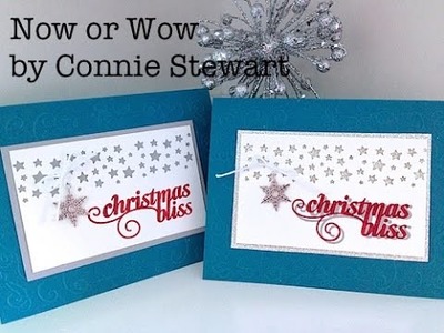 Simply Simple Now or WOW. Flash Card - Stars & Christmas Bliss Card by Connie Stewart