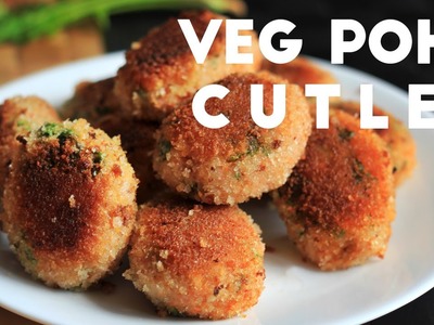 Snacks Recipes Indian-Veg Cutlet-Veg Poha Cutlet Recipe in Hindi-Evening Snacks Recipes-Ep-107