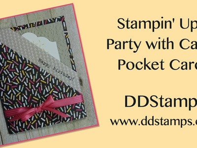 Stampin' Up! Pocket Card Using Party with Cake