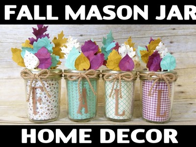 Stamping Jill - Fall Mason Jar Home Decor