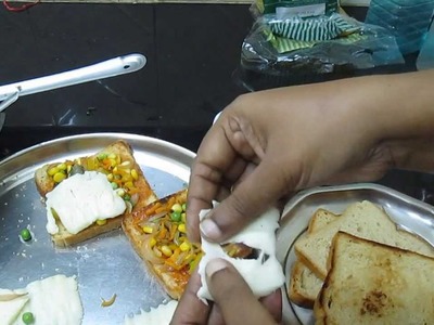 Stuffed vegetable bread in Tamil ( English subtitle ) - Veg sandwich recipe