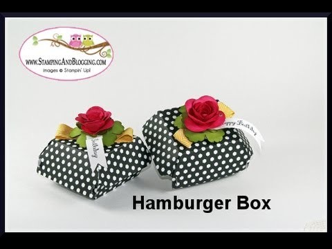 Super Easy Decorated Hamburger Box Tutorial