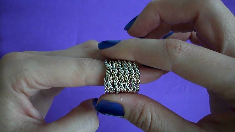Www.PuzzleJewellery.com 12 band chain puzzle ring solution