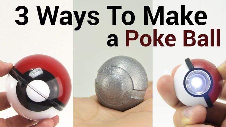 3 Ways to Make a Pokeball