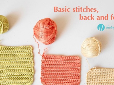 Basic stitches, back and forth