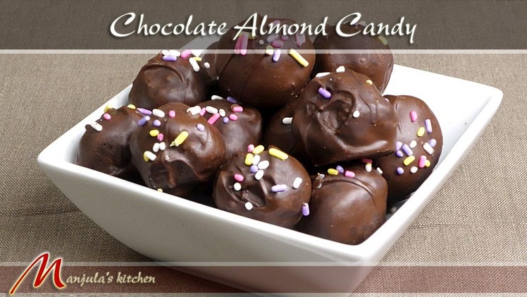 Chocolate Almond Candy Recipe by Manjula