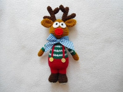 Christmas deer crochet