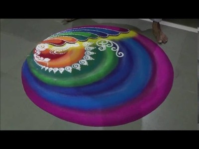 Diwali special Rangoli Unique Sanskarbharati Rangoli by Satish Thavi l Innovative l Creative