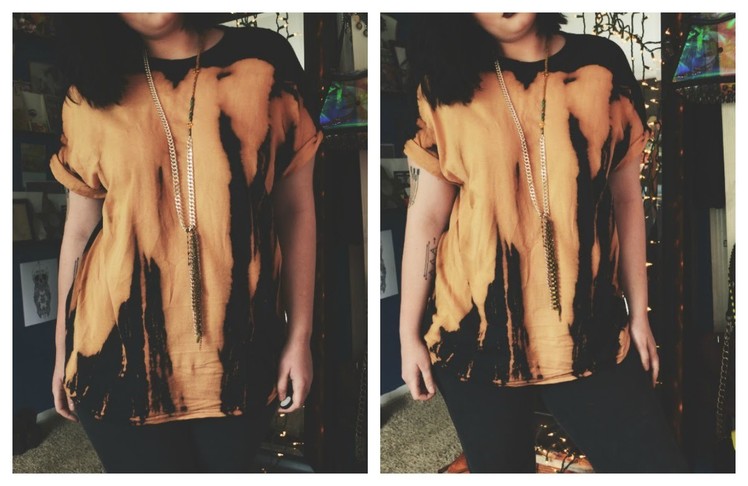 DIY Bleach Dyed T-Shirt!  |  Gabi Bailey