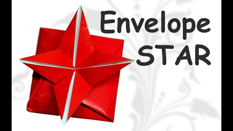 DIY EASY. How to make origami envelope STAR. DIY beauty and easy