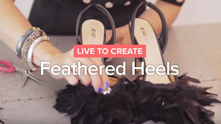 DIY Feathered Heels