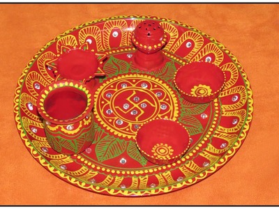 DIY : How To Decorate Pooja Thali. Puja  Thali at Home ( in Hindi ) By Jyoti Sachdeva