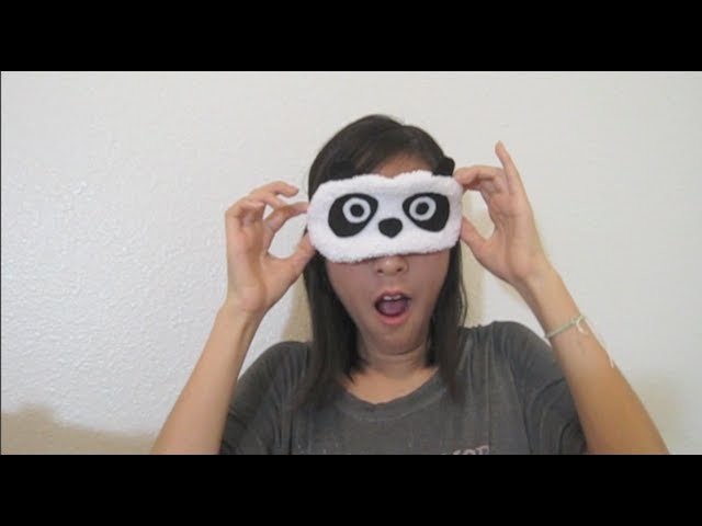 DIY sleepy panda mask
