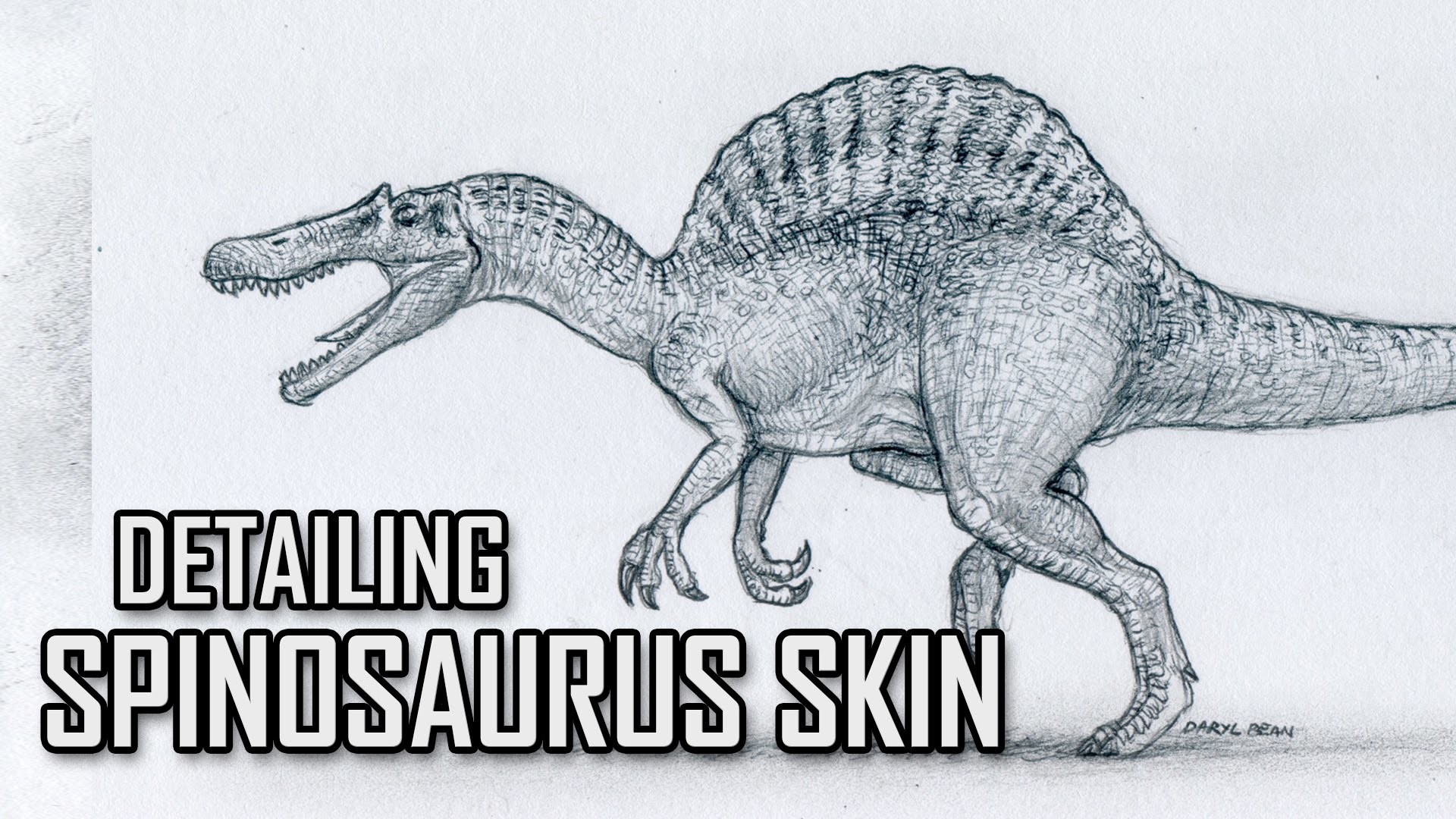 Рисунок Спинозавра из парка Юрского периода