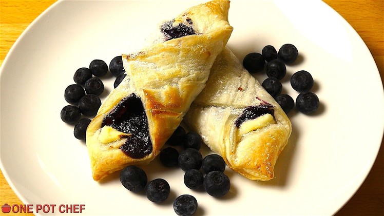 Easy Blueberry Pastries | One Pot Chef