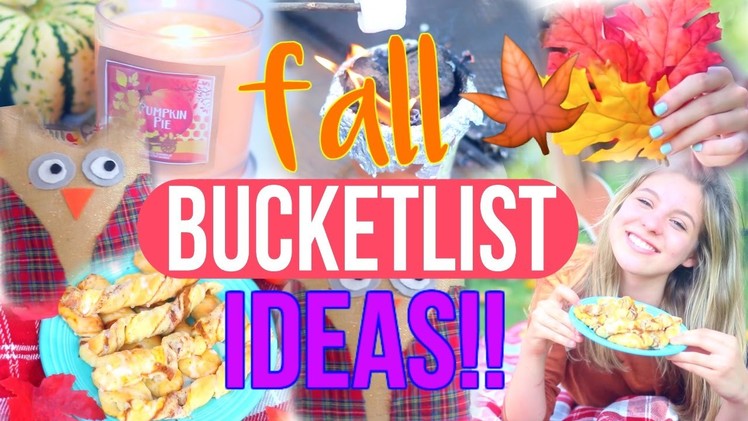 Fall Bucketlist Ideas!! | Fun Things to Do this Fall!!