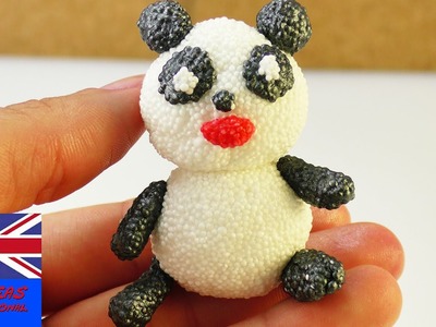 Foam Clay Panda - sweet Panda bear, easy for kids