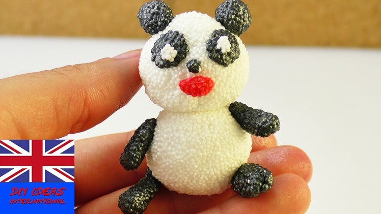 Foam Clay Panda - sweet Panda bear, easy for kids