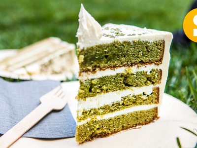 Green Matcha and White Chocolate Cake #CelebrateWithSORTED #Ad