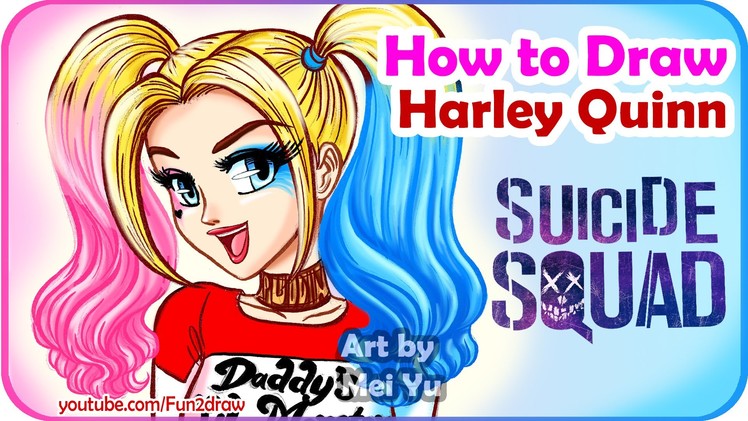 How to Draw Anime, Manga Harley Quinn