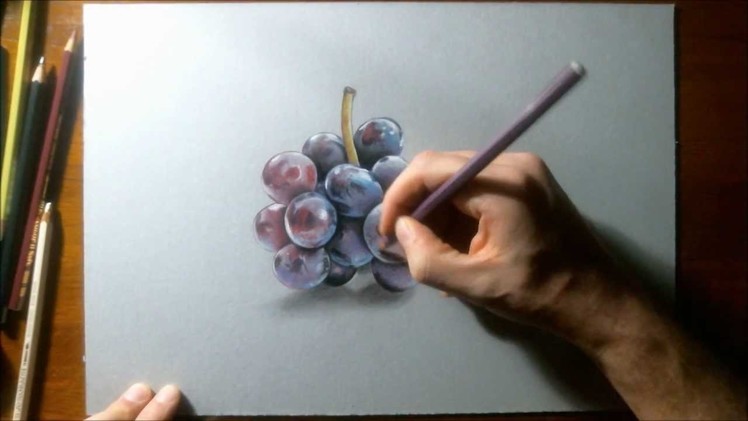 How to draw grapes