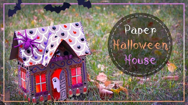 How To Make A Halloween Paper Gingerbread House 