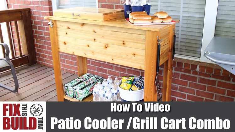 How to Make a Patio Cooler & Grill Cart Combo
