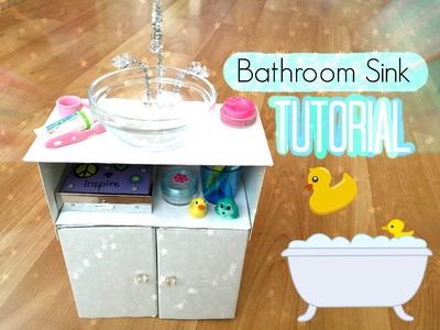 How To Make An American Girl Doll Bathroom Sink!