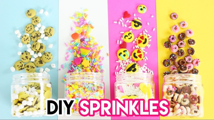 How to Make DIY Sprinkles (Emojis, Donuts, Funfetti, and Cookies)!
