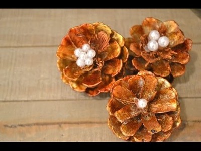 How to Make Simple Pinecone Flowers