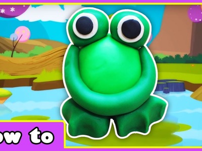 Learn how to make Playdough Frog | Fun Play Doh Creations for kids by Hooplakidz How To