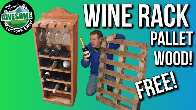 Making a Wine Rack from Free Pallet Wood, Cheap and Easy! | TA Outdoors