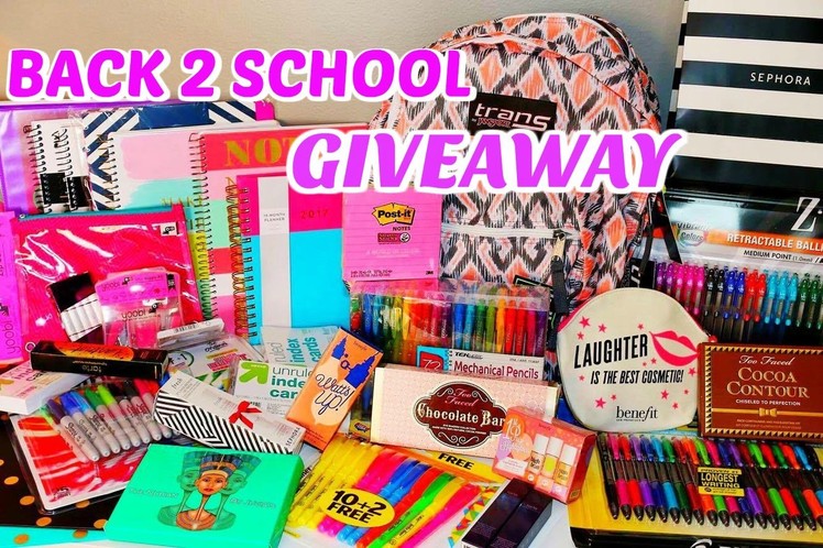 MASSIVE BACK TO SCHOOL GIVEAWAY - SCHOOL SUPPLIES, MAKEUP & MORE- closed