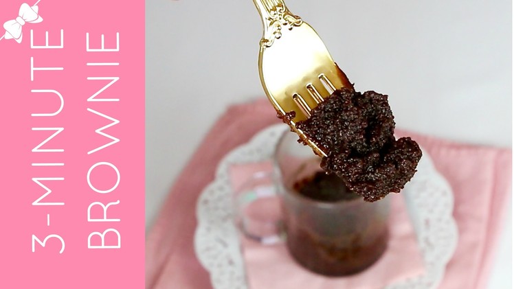 Microwave Molten Brownie in a Mug (egg-free, dairy-free, delicious)