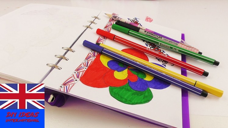 NEW DRAWING IDEAS! 3 drawings for our Filofax folder! Beautiful planner decorations!