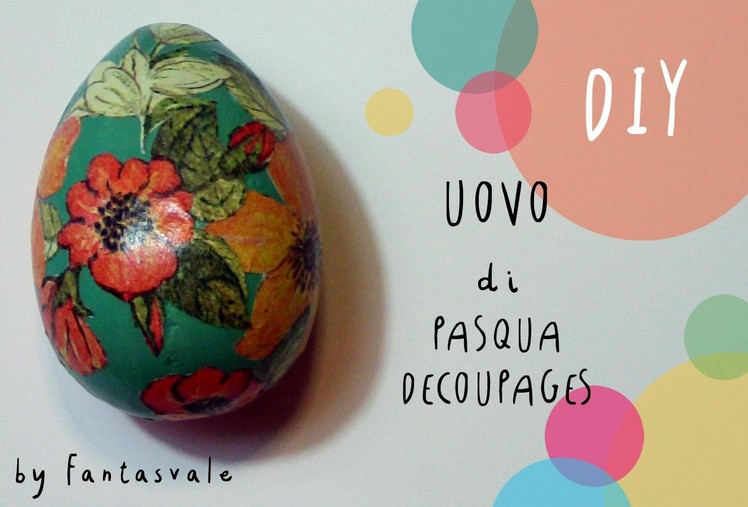 Pasqua fai da te: come fare uova di gesso DECOUPAGES (FACILE) by ART Tv