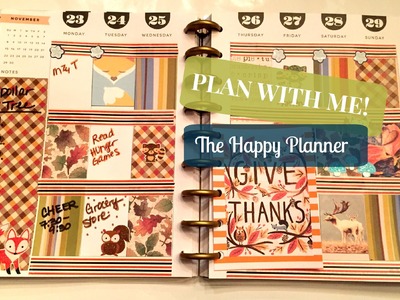 Plan With Me! The Happy Planner | Thanksgiving Week