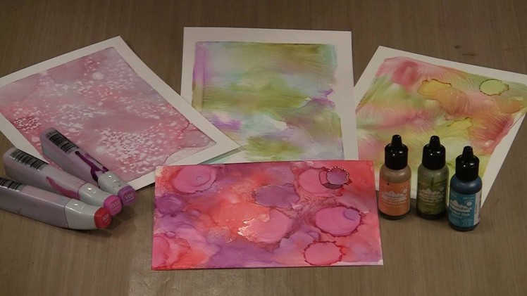 Studies In The Weird: Gel Press, Alcohol Inks, Hand Sanitizer by Joggles.com