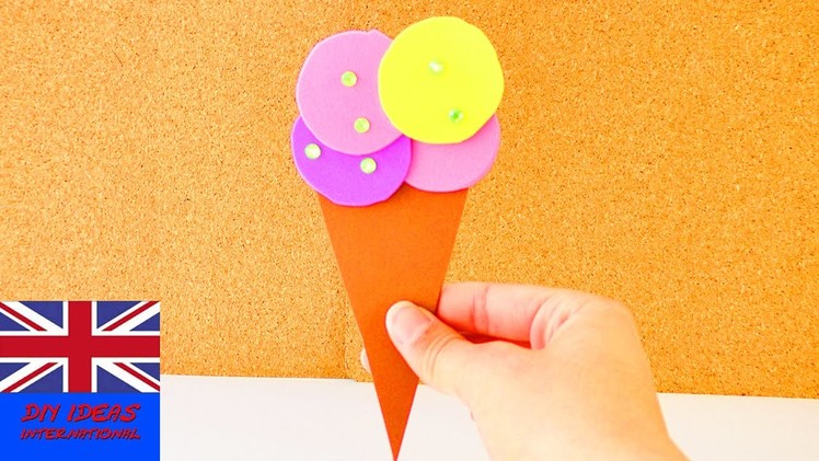 Summer decoration: Ice cream made out of foam sheets! | Birthday Card