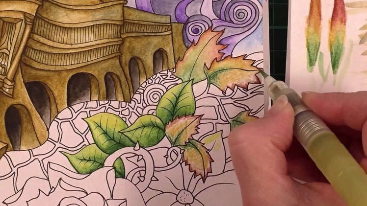 Tutorial: Colour with Peta. Paris using Inktense Pencils. Part 4.
