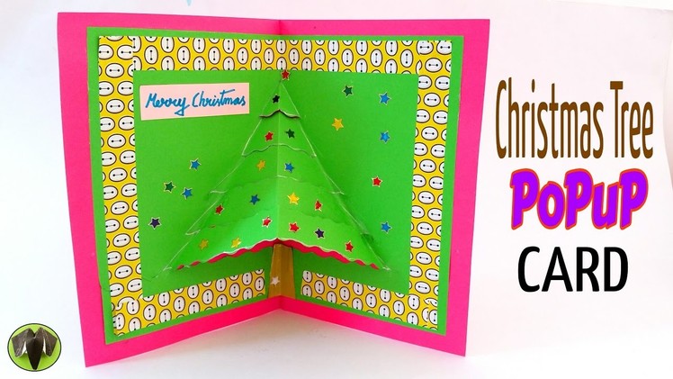 Tutorial to make "Christmas Tree POPUP CARD" - DIY | Handmade