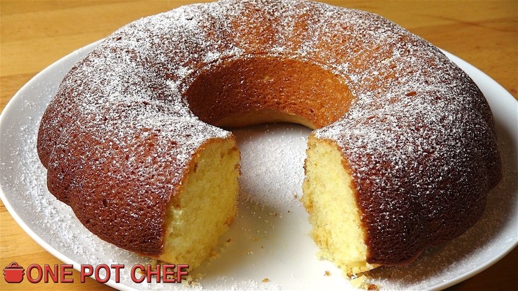 Vanilla Sour Cream Cake | One Pot Chef