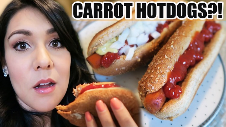 VEGAN "HOTDOGS" MADE OUT OF CARROTS?! DOES IT WORK?!?! - #TastyTuesday