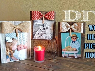 Wood Block Picture Holder