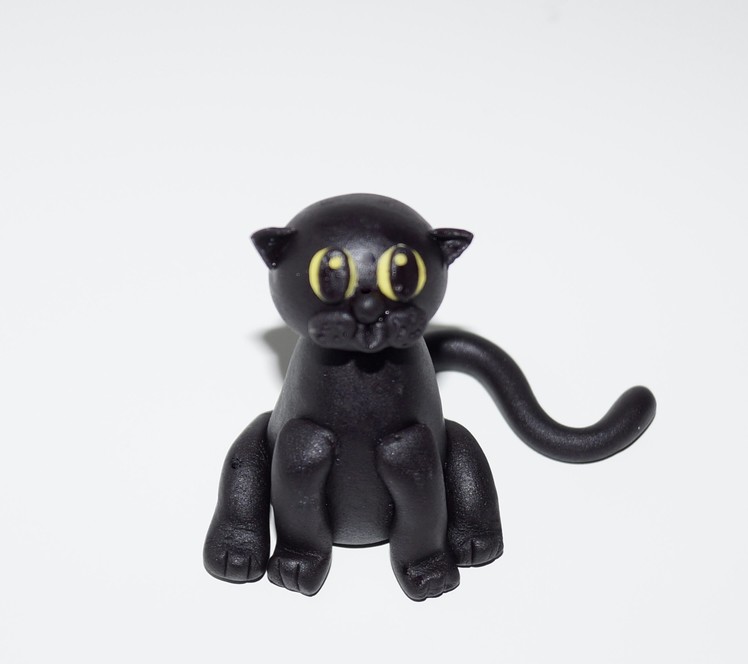Cake decorating - how to make a cat figurine cake topper