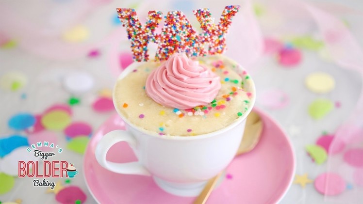 Celebration Mug Cake Recipe & Giveaway (1 Million Subscriber Celebration)